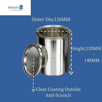 Het auto Ronde Metaal kan de Opslag van Tin Bucket Drum For Packaging van het Douane1l Metaal