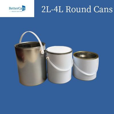 3 de liter/5 Liter Verf Tin Cans Round Metal Tin kan voor Chemische Deklaagopslag