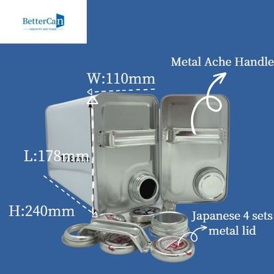 De Olie van de metaal4l Motor Tin Can Round Shape With paste Handvat aan