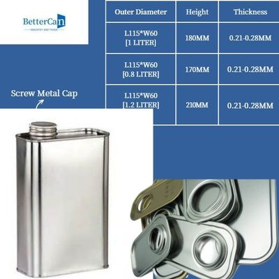 De Olie van de metaal4l Motor Tin Can Round Shape With paste Handvat aan