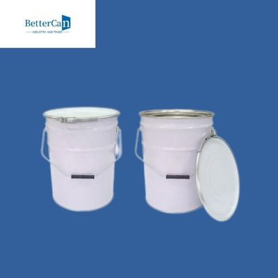 De witte Emmer van het 5 Gallonstaal, Tin van de Recyclings het Oude Verf voor Verpakking Marine Coating