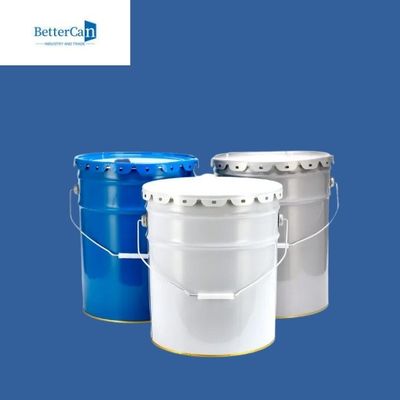 De witte Emmer van het 5 Gallonstaal, Tin van de Recyclings het Oude Verf voor Verpakking Marine Coating