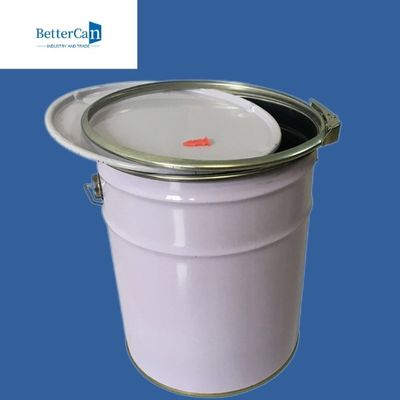 Kan de metaal Buitenverf, Leeg 5 Gallonstaal Pail With Lid