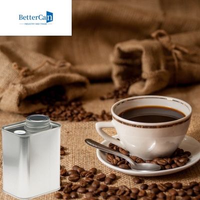 9Oz metaalkoffie Bean Tin Rust Resistant Square Tea Tin Cans