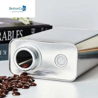 Voedselrang 500 Gram Vierkant Tin Can Olive Oil met Openingsgat