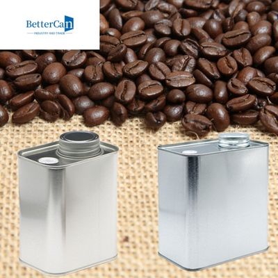 200g de Bussen Lege 8 Oz Tin Containers 116x60x100mm van de metaalthee met Klep