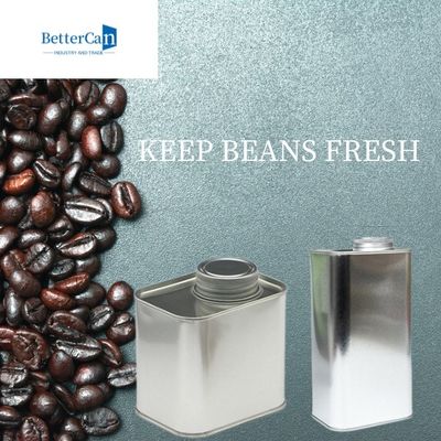 0,5 Ponden het Metaal Vierkant Tin With Valve van Bean Tin 500G van de 1 Pondkoffie