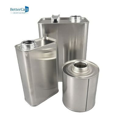 Het rechthoekige Tin de Olie Tin With Pressure Cap van de Motorolie van de 1 Gallonmotor