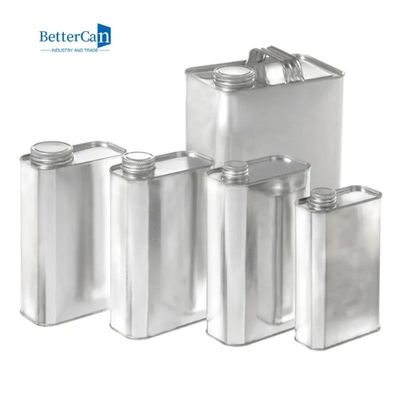 1 het gallonmetaal kan Container 4 Liter Vierkante Olie Tin With Metal Handle