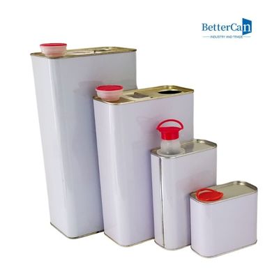 1 het gallonmetaal kan Container 4 Liter Vierkante Olie Tin With Metal Handle