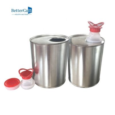 ISO9001 de Olie van de douanemotor Tin Empty Square Paint Cans 1 Liter