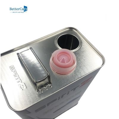 Het rechthoekige Tin de Olie Tin With Pressure Cap van de Motorolie van de 1 Gallonmotor