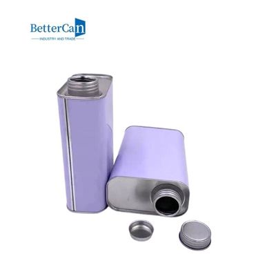1 liter Vierkant Tin Can 26mm het Schilderen Tin Cans Easily Open For Motorolie
