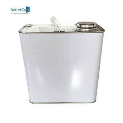 Vierkante Marine Engine Oil Tin 2 Literverf Tin Cans met Schroefdekking