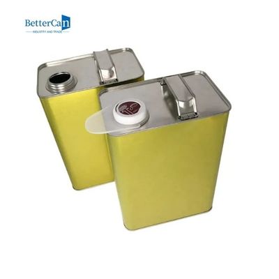 ISO90001 Tin 4 Liter 1 van de motorolie het Metaal Verpakkend Tin van de Gallonf Stijl met Metaaldeksel