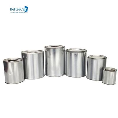 2 de Verfblikken van het pint Lege Metaal met Deksels, Kwart gallongrootte Tin Paint Buckets