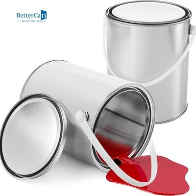 Om de Verfcontainer 1,3 Gallon Tin Buckets Bulk van de 5 Tinindustrie van de Liter Lege Verf
