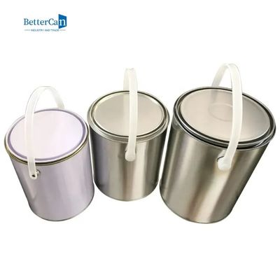 De ronde Lege Blikken van 1 Gallonverf, 1 Kwart gallon Ongevoerde Verf Tin Pails