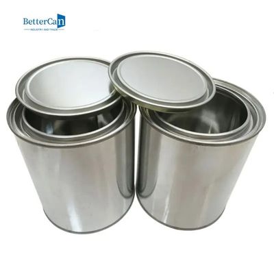 De ronde Lege Blikken van 1 Gallonverf, 1 Kwart gallon Ongevoerde Verf Tin Pails