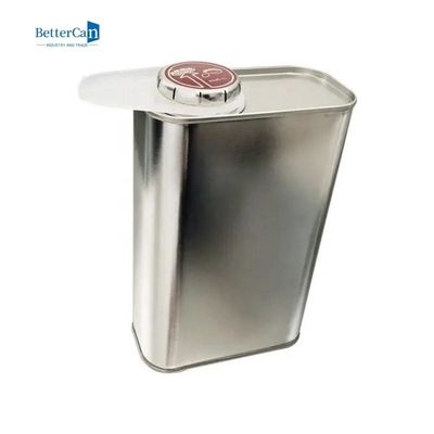 De Verfblikken Rechthoekig Tin Can With Screw Cap ISO 9001 van de douane Lege Kwart gallon