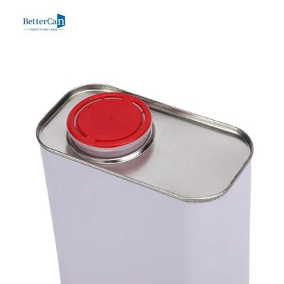 1L de Verf van Tin Plate Cans Square Auto van de autoverf kan met Samendrukkingsdeksels