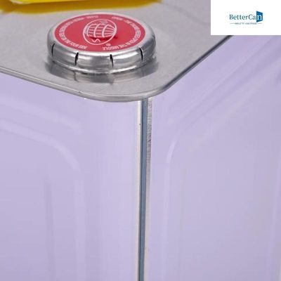 Lege Vierkante de Verfemmer van Tin Metal Bucket 20L met Metaaldeksel