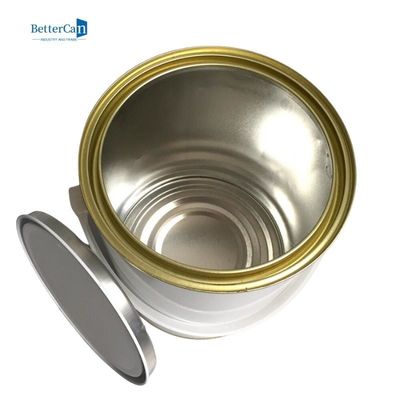 De luchtdichte van de Verftin recycled round empty one van het Verbindingsmetaal Blikken van de de Gallonverf