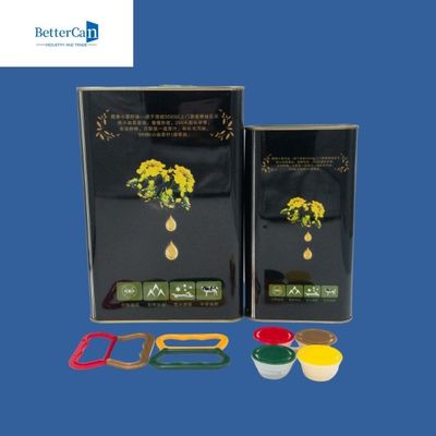 De vierkante Rechthoekige 1 Gallonpalmolie van Metaalolive oil tin can customized kan