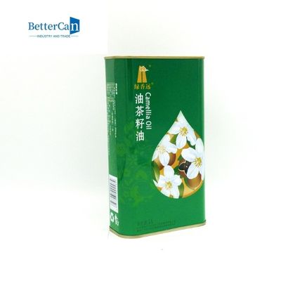 Rechthoekige Olive Oil Tin Can Packaging 1 Kwart gallon Lege Verf kan met Deksel