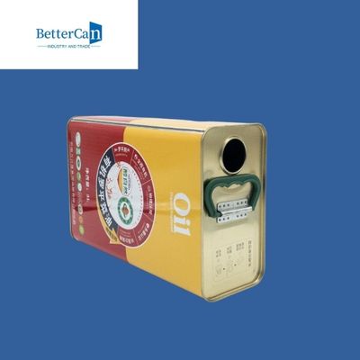 De vierkante Rechthoekige 1 Gallonpalmolie van Metaalolive oil tin can customized kan