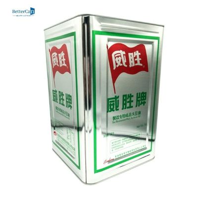 10L Olive Oil Tin Can Food-de Trekkracht van Tin Can With Plastic Ring van de Rangpalmolie
