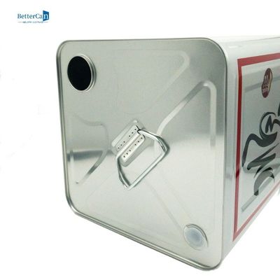 10L Tafelolie Tin Can, 16 Liter Leeg Rechthoekig Tin Container