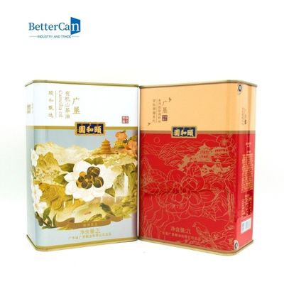 Rechthoekige 3 Liter Olive Oil Tin Can Manufacturers zonder Handvat