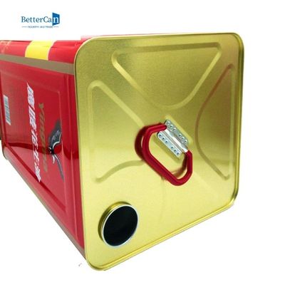 18L de Eetbare Olieblik van Olive Oil Tin Can Square met het Gieten van Spuiten