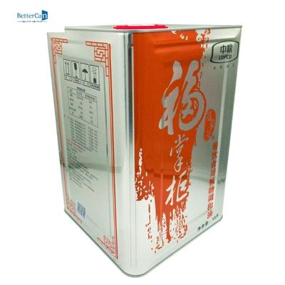 Het lege Tin 15L Olive Tin Container With Handle van de Metaal Eetbare Olie