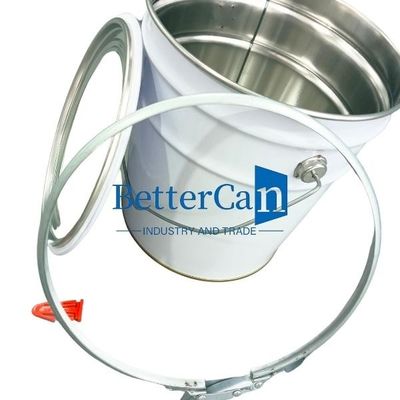 De Emmer van het Sluitenring for conical tin can van druklogo metal tin accessories drum
