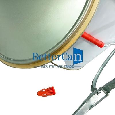 De Emmer van het Sluitenring for conical tin can van druklogo metal tin accessories drum