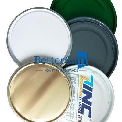 0.35mm 0.43mm Tin Accessories Tinplate Metal Lock Ring Metal Lug Lid With Rubber