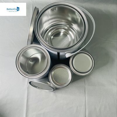 4 liter ronde tin emmer hout coating pakket 1 gallon OEM lege verf blikken