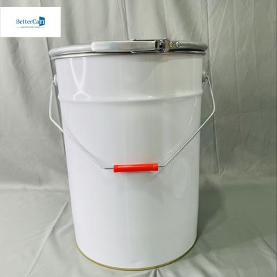5 liter blik emmer met slot ring wit gecoate afdruk CMYK 20 liter OEM pakket