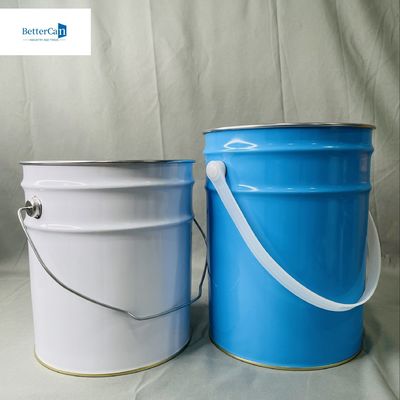6.5 liter lege vloeibare metalen blik op maat 5 liter verpakking metalen emmer grote blikblik recycling