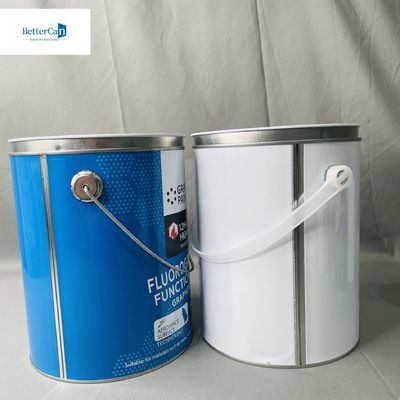 1 liter witte verf blikken Ronde container 4 liter pakket metalen blikken