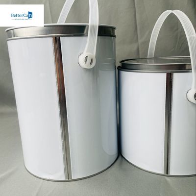 1 gallon ronde verf metalen tin container 3,75 liter aanpasbare maten
