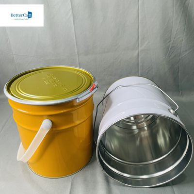 Hoge duurzaamheid 5 liter blikblik met deksel rubberen pakket industriële container blikverpakking met slotring