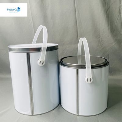 1 gallon ronde verf metalen tin container 3,75 liter aanpasbare maten