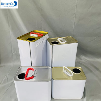 Leeg 5L verf tin Rectangular Tin Can Kleine verf tinen