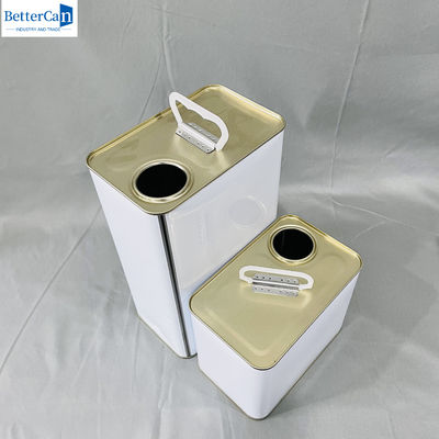 Leeg 5L verf tin Rectangular Tin Can Kleine verf tinen