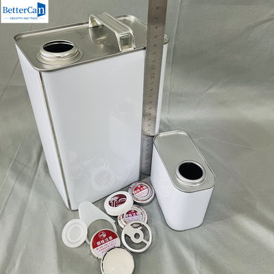500 ml lege met verf beklede tin blikken 1 liter industriële emmer met metalen dop