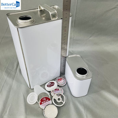 OEM motor olie 1 gallon lege vloeistof blik met metalen dop 500 ml rechthoekig