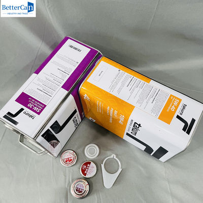 Motorolie metalen handvat 4 liter lege blikblikken met metalen dop ODM 1 gallon pakket